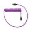 USB Type C Connector Cord Type C To USB-A Coiled Keyboard Cable  Desktop Computer