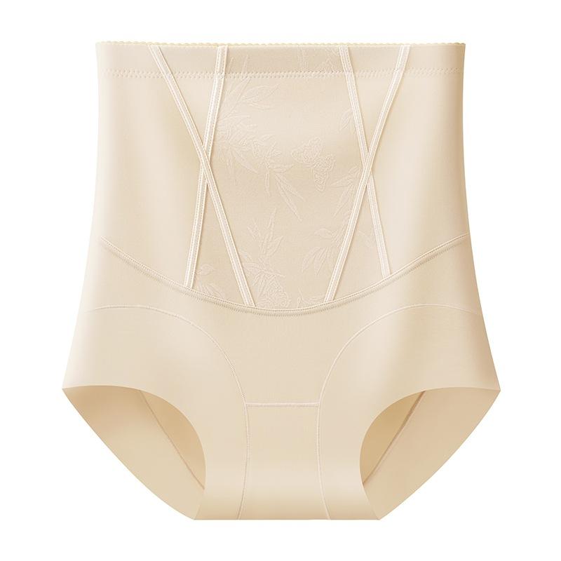 Women's National Style Relief Sexy Jacquard Thin Comfortable No Trace of Abdominal Lift Underwear