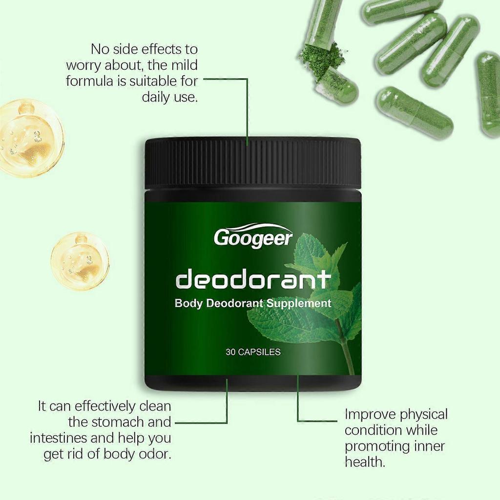 Body Deodorant Capsules for Long Lasting Freshness with Natural Odor Control Anytime Use
