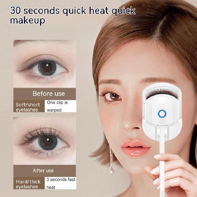 

WD-888 Heated Eyelash Curler USB Rechargeable Electric Eyelash Curler Quick Curling Eye Lashes White