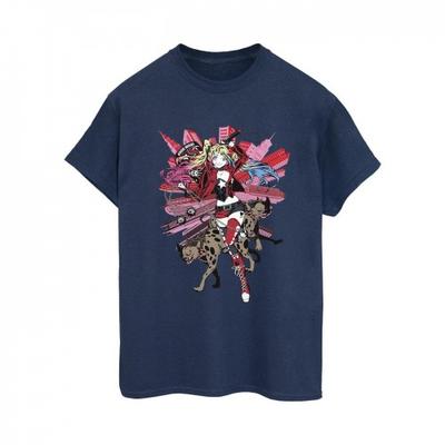 Womens/Ladies Harley Quinn Hyenas Cotton Boyfriend T-Shirt