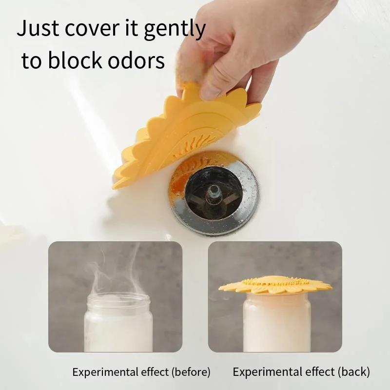 1Pcs Flower FloorWashbasin Sink Floor Drain Deodorant Filter Pad Home Kitchen Bathroom Deodorant Floor Drain