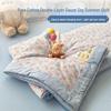 Soybean Fiber Lightweight Quilt for Spring/Summer - Cool, Thin, Machine-Washable, Ideal for Dorms (Single/Double).