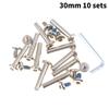 10Sets Roller Skates Parts Axle Male Female Screws Diameter 6Mm *31Mm/36Mm For Adult Kid Free Skating Inline Skates Wheel