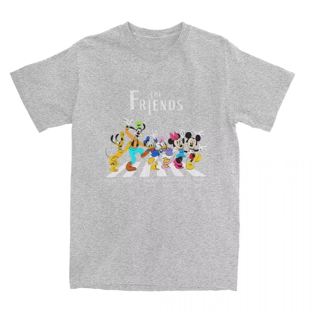 Disney Classic Characters Main Street Group Unisex TShirt Oversized Nostalgic Cotton Casual Comfortable Fashion Tshirts S