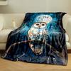 Owl Under Moonlit Night for all seasons blanket lunch break throw gift