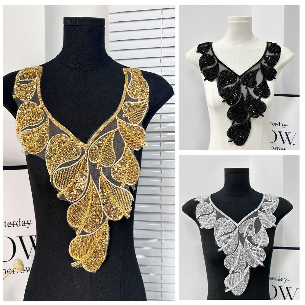 Fashion Polyester Fiber Sequin Dress Accessories Sequin Bead Bead Embroidery Dress Flower Dress Decoration Wedding Dresses
