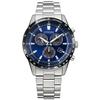 Watch CITIZEN COLLECTION Chronograph Eco-Drive 100m Water Resistant Blue BL5614-59L Men's Silver/Blue