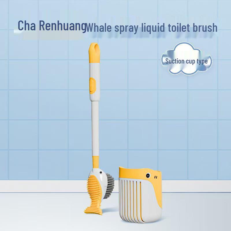 

Маленький желтый утенок силиконовая туалетная щетка - Настенная, С распылителем, Полная очистка с подставкой