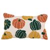 1 PZ Federa per Cuscino di Halloween LOZUJOJU Motivo Zucca Foglia Ricamo Tridimensionale Copricuscino per Divano Soggiorno Camera da Letto Arredamento Casa