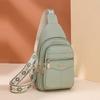 Měkká kožená náprsní taška Dámská crossbody taška Barevná taška přes rameno Sportovní taška přes rameno Dámská náprsní taška
