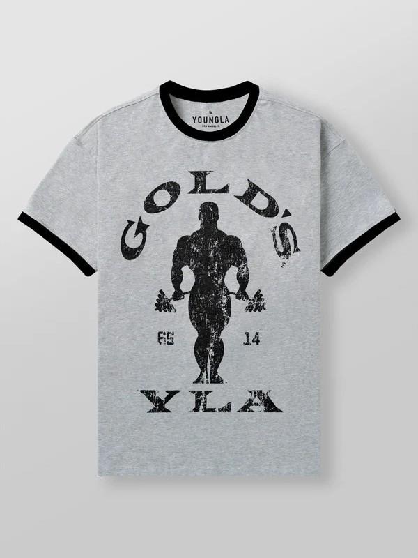 YoungLA X Gold's Gym Retro Short Sleeve Stretch T-Shirt for Men & Women