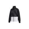 Retro Sports Stand Collar Jackets Women's Black GL5621