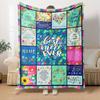 Colorful Quotes Nieces Lightweight Customizable Blanket Customize Text Warmthful Decor For Sofa Couch Office Bed Picnics Four Seasons Multipurpose