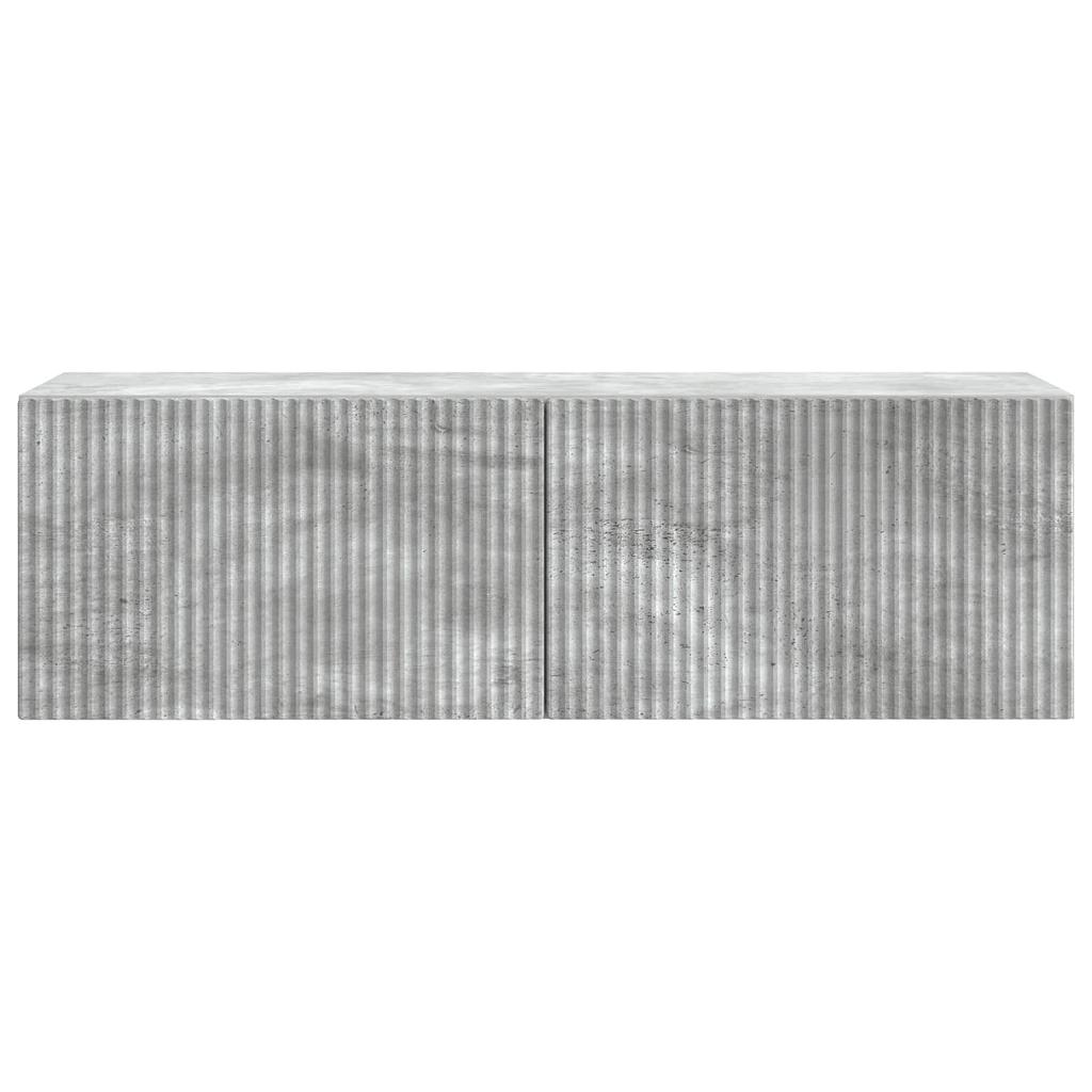 Wall Mounted TV Cabinet Concrete Grey 98 x 31 x 30 cm