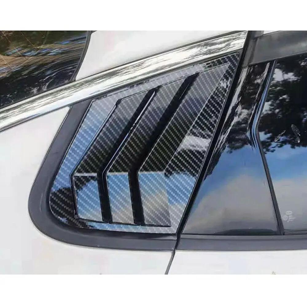For Kia Optima K5 Sedan 2016-2019 2x Car Rear Louver Window Side Shutter Cover Trim Sticker Vent Scoop Accessories Vehicle Decor
