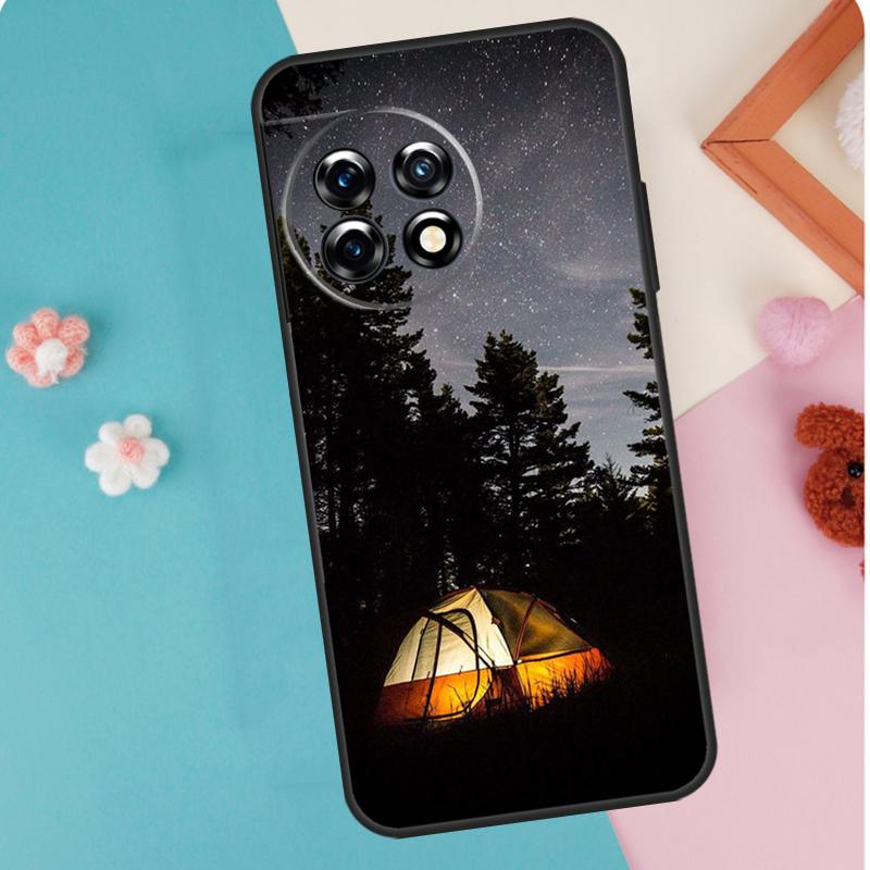 Camping Nature Mountain Case For OnePlus 13T 10T 8T 10R 12R 13R 15R 11 12 13 15 Nord CE 5 2 3 4 Lite N20 N30 Cover