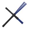 2 buc Manere Retractabile Negru Rigide Cauciuc Perii Tobe Jazz Bastoane Nylon Albastru