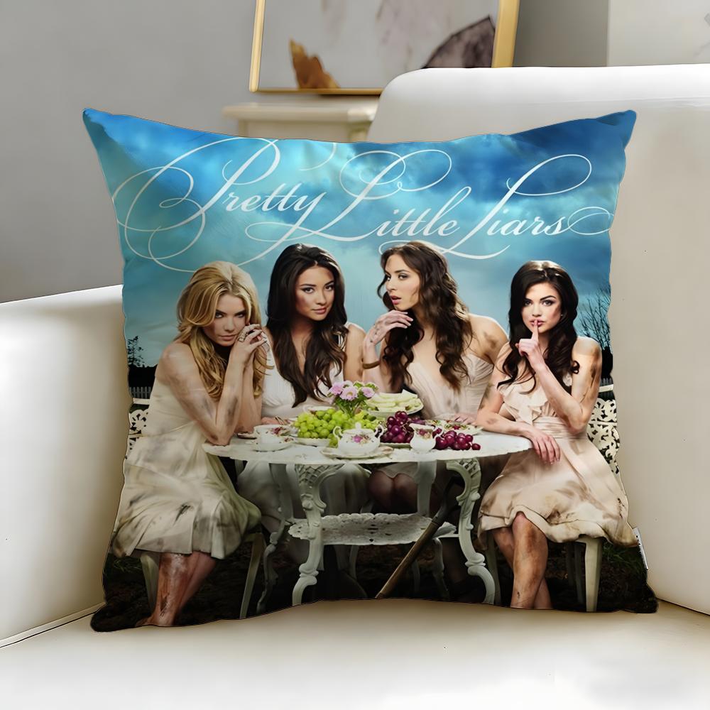 Классический сериал «Милые обманщицы» Наволочка Мягкая и Легко стирающаяся – Универсальная для Дивана, Кровати, Путешествий и Офиса 30cmx30cm