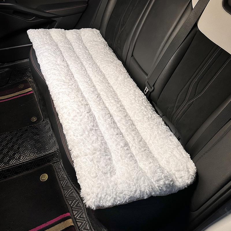 Damen Winter Plüsch Autositz- und Rückenlehnenbezug – Warm, Niedlich, Integriertes Design