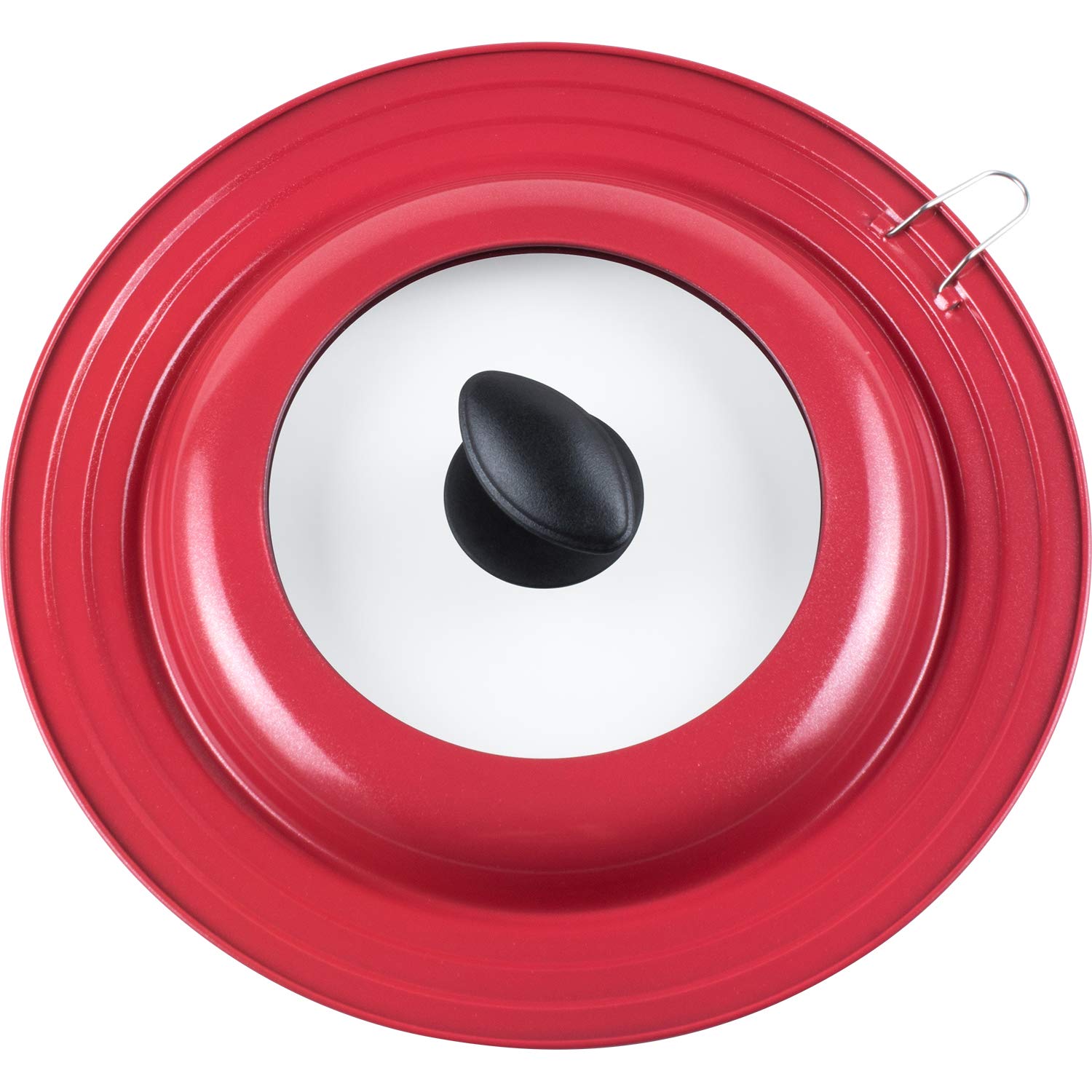 

Wahei Freiz Frying Pan Cover, Red, Fits 22cm, 24cm, and 26cm Frying Pans, with Center Window, Easy to Identify at a Glance, RE-7188