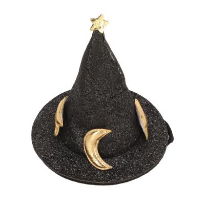 Cappello a cilindro per criceti con motivo a luna e stelle, per piccoli animali domestici, con cinturino regolabile per il mento, per tartarughe