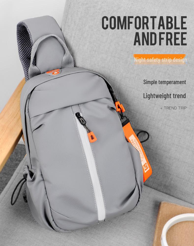 Men's Trendy Chest Bag, Fashionable Casual Sports Messenger Bag, Lightweight Travel Carry-On.