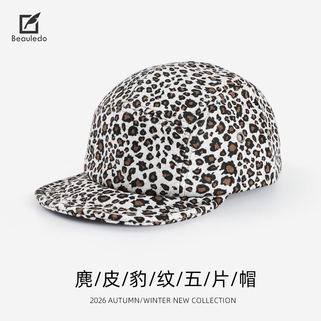 New leopard print baseball caps, men's and women's fashion personality, street cool and handsome Spice Girls, wind shade trend cap