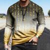 Spring Funny Print Pullover Europe America Fashion Comfortable Men's Long Sleeve T-shirt Outdoor Oversized Tees Top