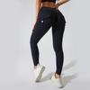 High Waist Butt-Lifting Cargo Yoga Pants with Tummy Control