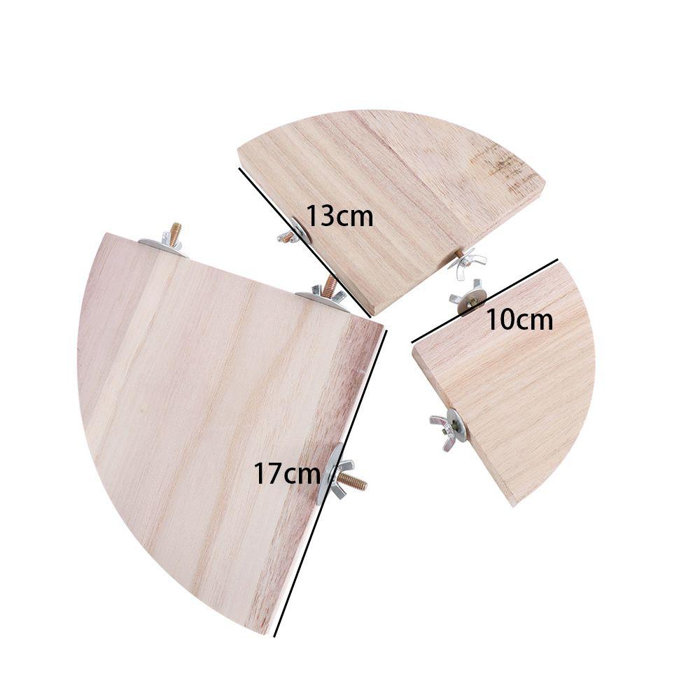 Animals Hamster Pet Supplies Rat Pet Bird Parrot Wood Platform Perches Station Board Stand Rack Toy