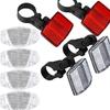 Bike Front Rear Reflectors Bicycle Reflectors Parts Reflective Portable Enhanced Night Visibility For Night Riding Road Bike