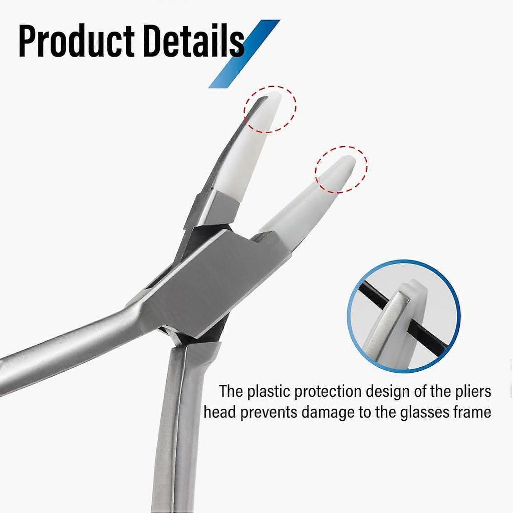Eyeglasses Frame Pliers,Used for Glass Frame Tail Plier Optical Adjusting Eyeglasses Glasses 'Frame Leg Adjust Eyeglass Repair Tool