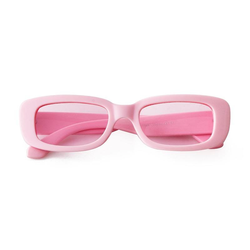 Classic Vintage Tortoiseshell Blue Rectangle Sunglasses Women Men Retro Orange Lens Narrow Sun Glasses UV  S7H