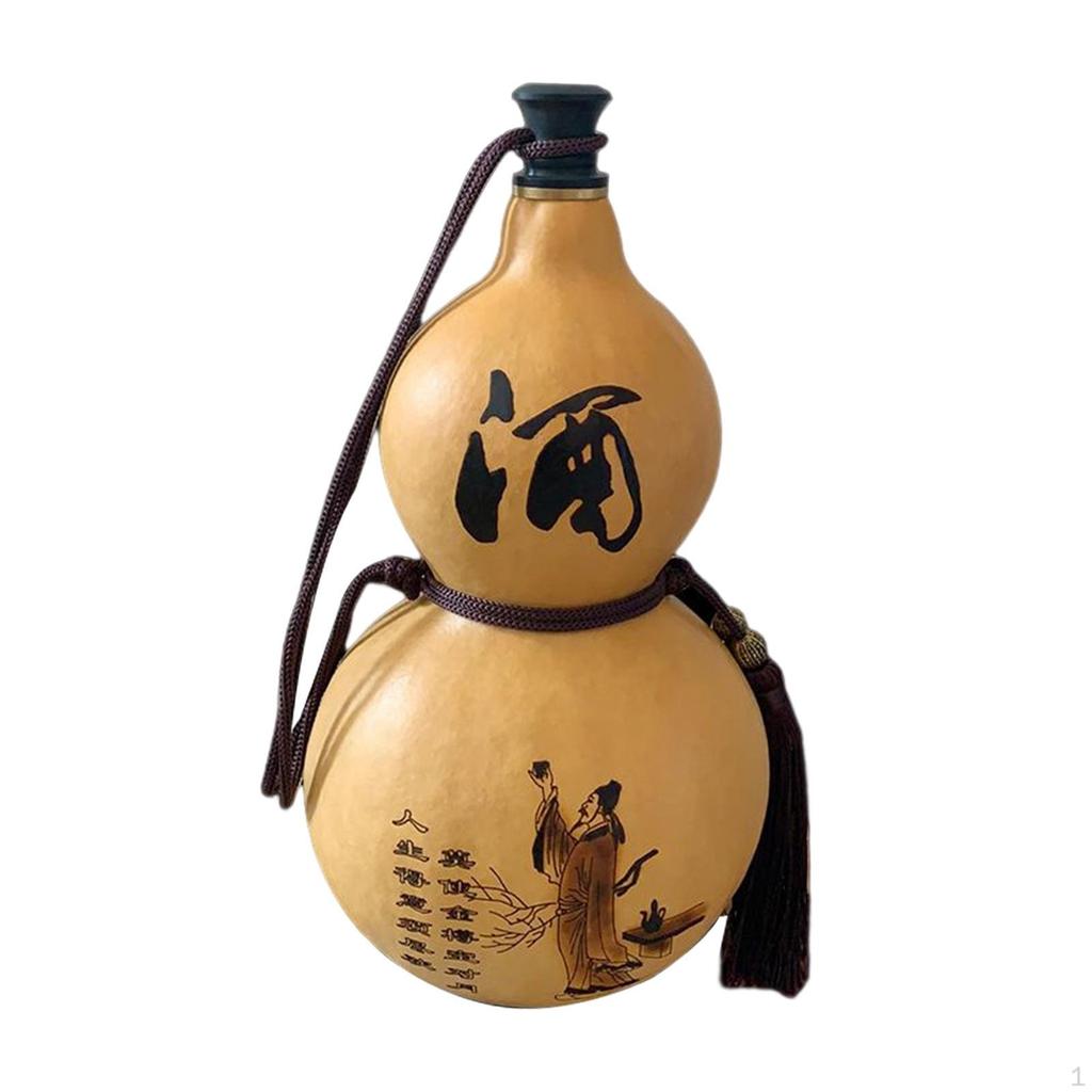 150ml Gourd Water Bottle Drink with Lid Desktop Decoration Kettle Photography Props Pendant
