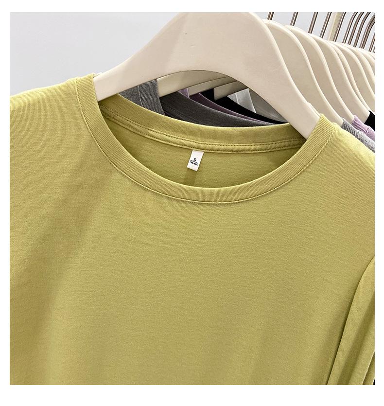 Damen Modal Weich Langarm Schlankmachendes Basisschicht T-Shirt für Frühling 2025