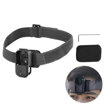 Kamera-Stirnband Kopfband für First-Person-Aufnahmen Elastische Halterung 90-Grad-Neigungseinstellung und 360°-Schwenkfunktion Neigung