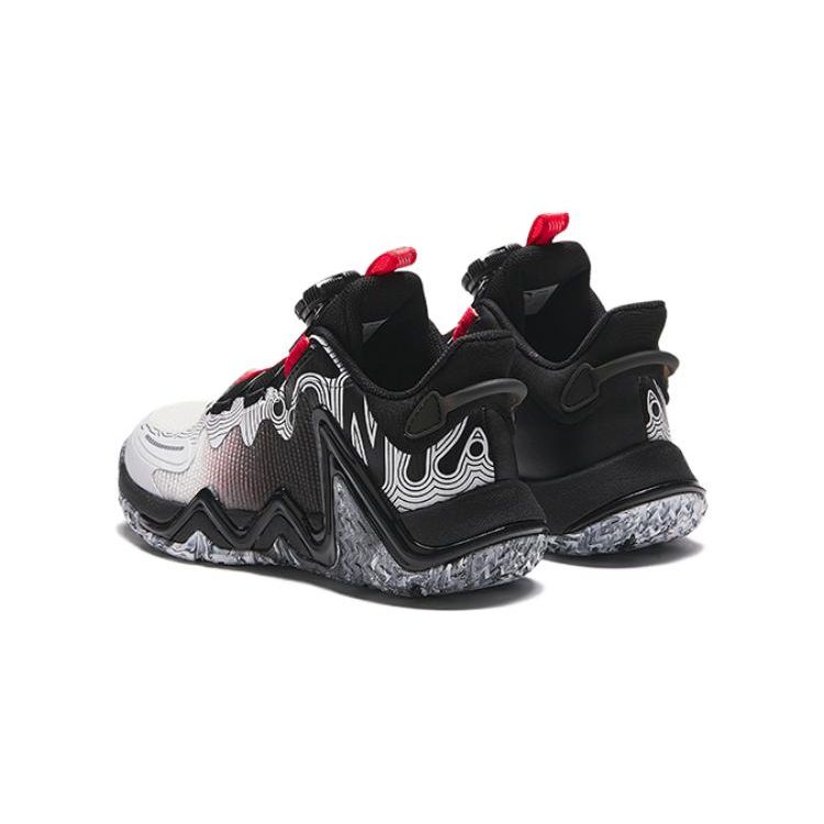 Anta Comfortable And Stylish Mid-Top Kids Basketball Shoes Kids Sneakers White Black Red 312419953-1