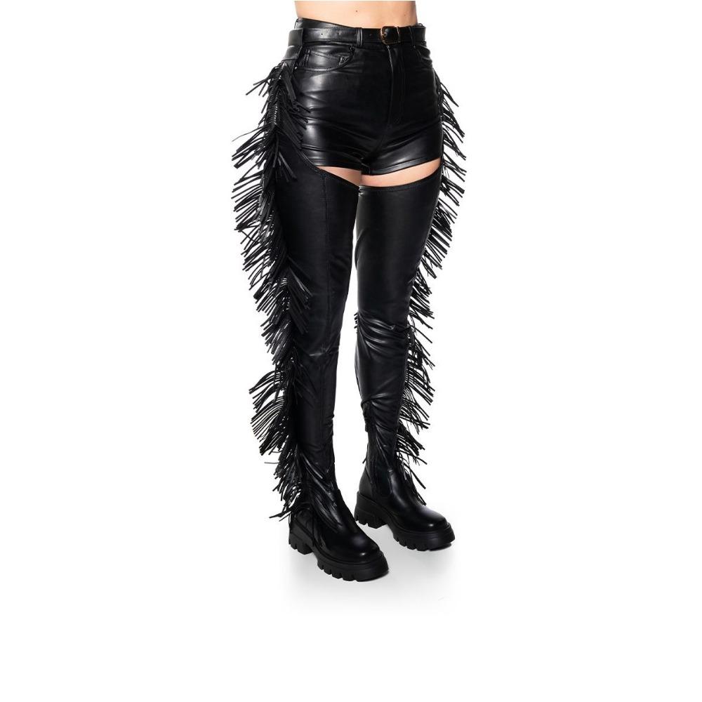 Damen Overknee Stiefel Schuhe mit runder Zehenpartie Nachtclub Tanz Damenschuhe Lange Stiefel Übergröße