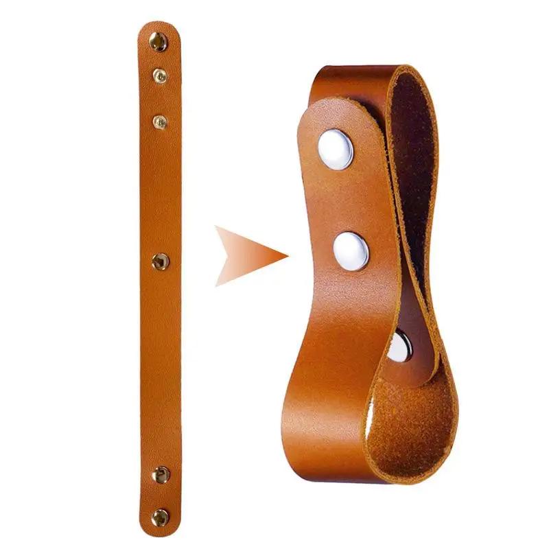 Outdoor PU Leather Horse Riding Whip Holder with Lanyard