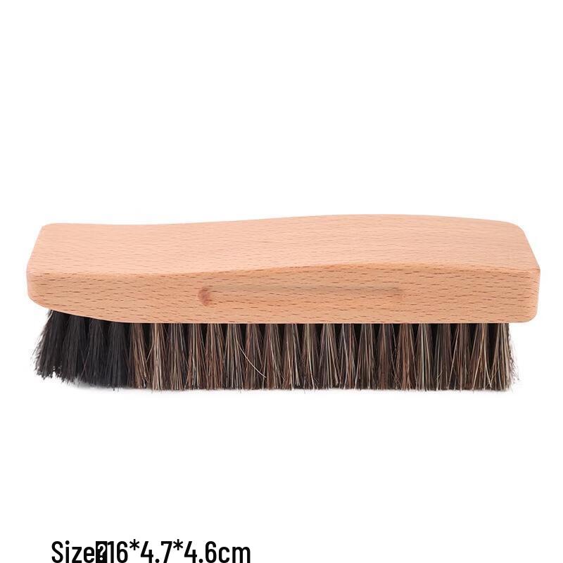 SEE KEAN Beechwood Horsehair Shoe Brush