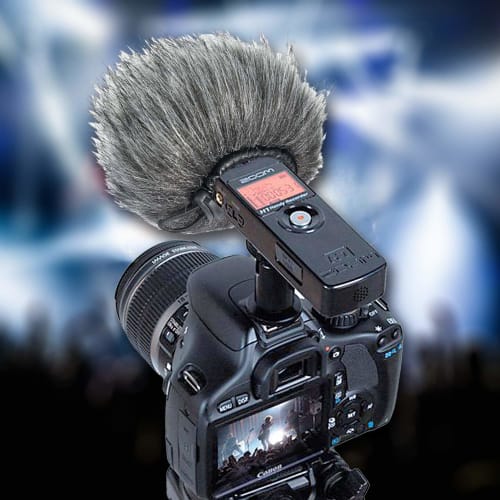 YOUSHARES Zoom H1n Recorder Fell-Außenwindschutz Muff Popfilter/Windschutzschild für Zoom H1n & H1 Handliche Tragbare Recorder