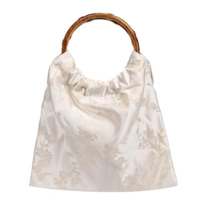 Harujio Yukata Bag, Hakama Bag, Yukata Women's Handbag, Small, Mini, Bamboo Handle, Natural, Stylish, Cute, Accessory, Perfect for Festivals, Yukata,