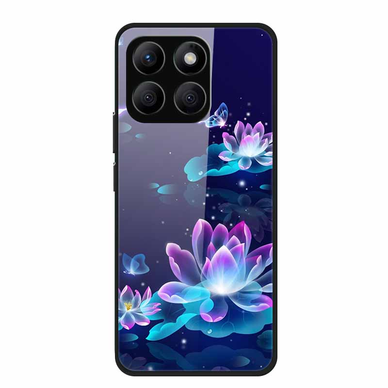 Glass Hard Back Cover For Honor X8C X8B X8 4G 5G Honor 400 Smart Phone Case Soft TPU Bumper Tempered Glass Case Coque Funda Capa