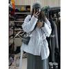 Blue Vintage Cotton Coat for Women with Belt Stylish Winter Jacket Warm and Comfortable Fashion Outerwear