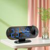 Projection Alarm Clock 3 Levels Adjustable Brightness Mirrored for Home Desk