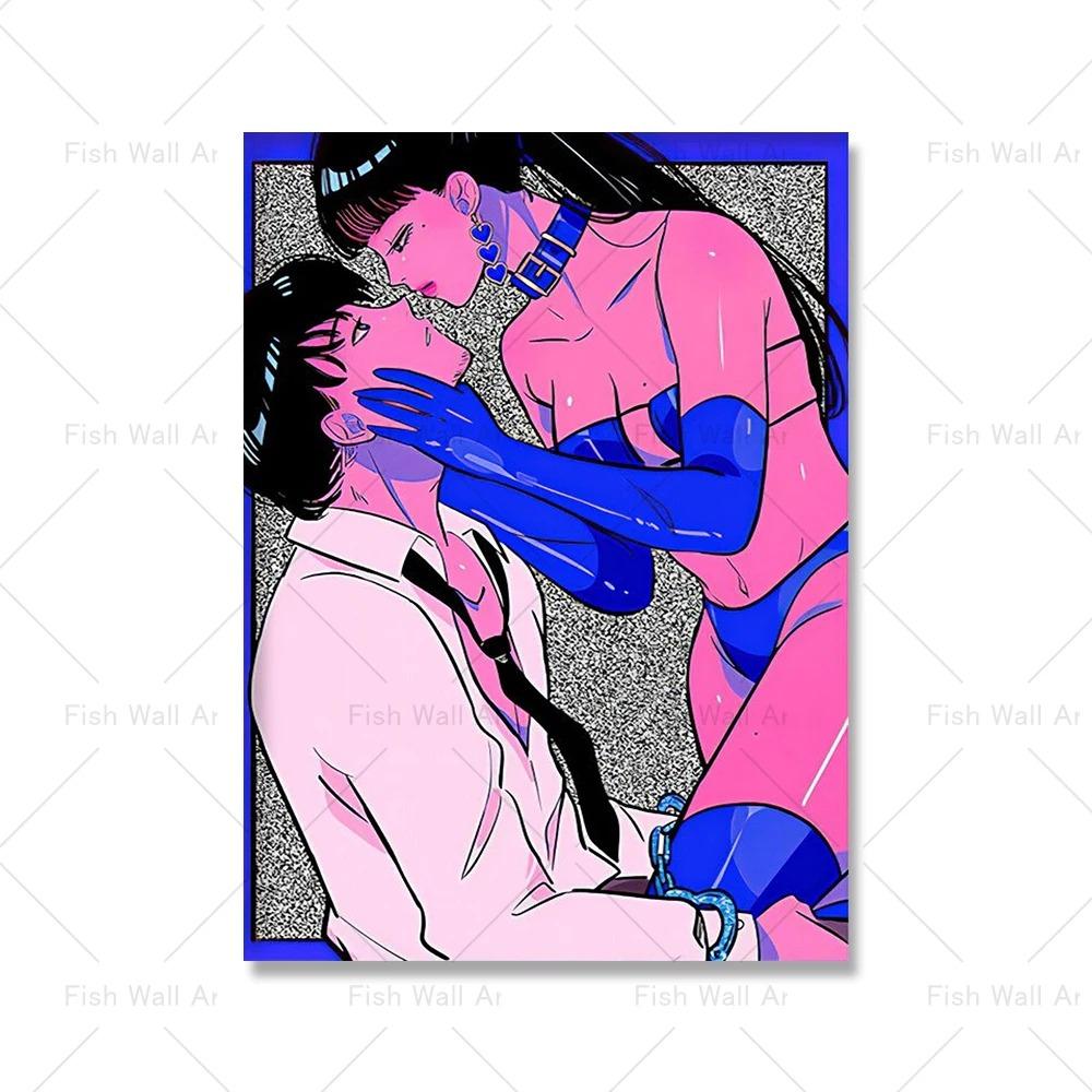 Japanese Anime Sweet Hentai Sexy Girl Canvas Painting Cartoon Poster Kawaii Wall Art Studio Home Decorative Print Wall Paintings