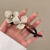 Vintage Smirk Bead Twist Clip One Line Hair Clip Women's Back of The Head Bun Grab Clip 2024 New Premium Hair Accessories