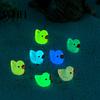 Mini Duck Figurine 10/20/30/40/50/100Pcs Glow-in-the-dark Resin Little Ornament Tiny Animal Toy Miniature Statue Fairy Garden Microlandscape