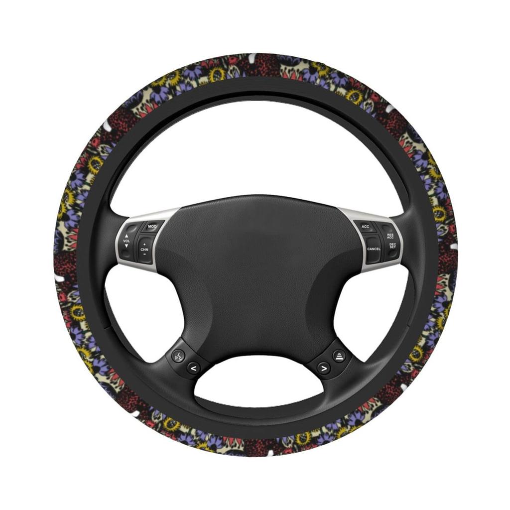 Moomin Car Steering Wheel Cover for Kei and Standard Comfortable To the Luxury Interior Suitable for All 38cm Cars, Stylish, Non-Slip,